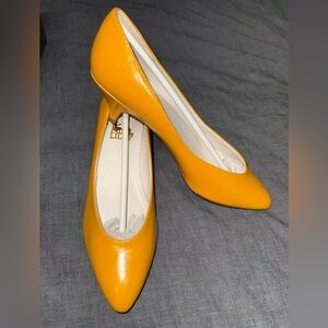 Lilly Pulitzer Mustard Yellow Heels